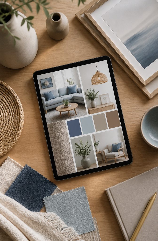A digital mood board created on Pinterest.