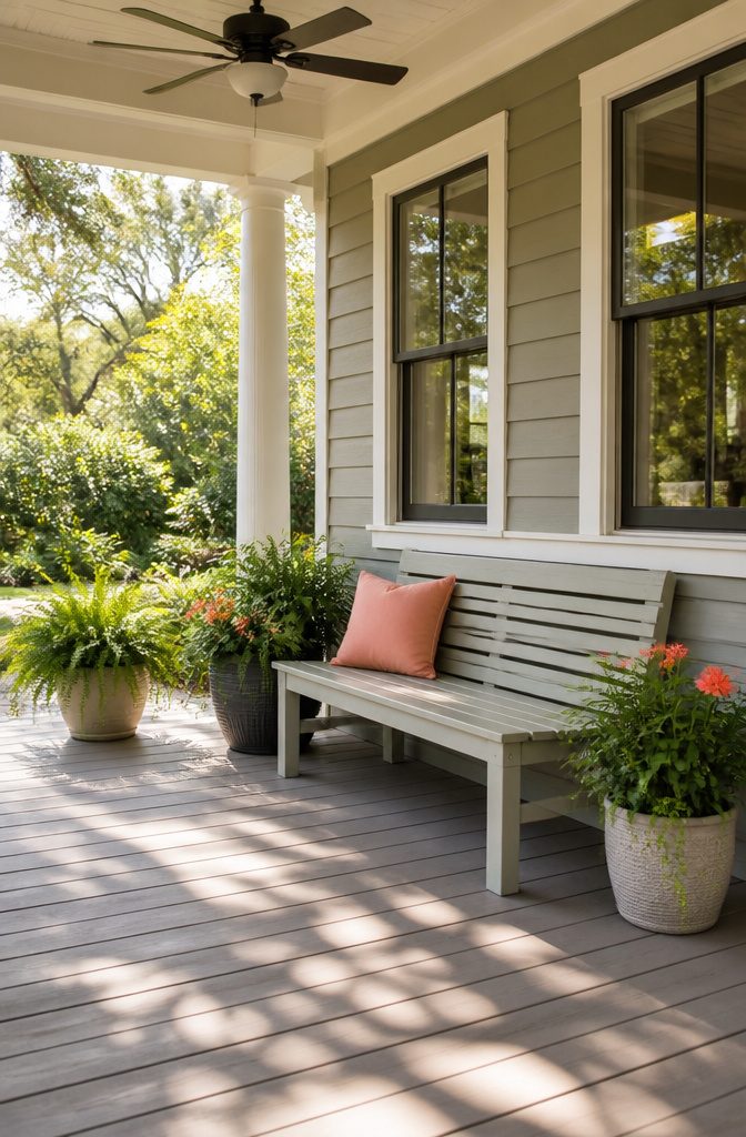 20 DIY Room Decor Crafts Ideas for a Budget-Friendly Refresh 8 A simple wooden outdoor bench inside a room.