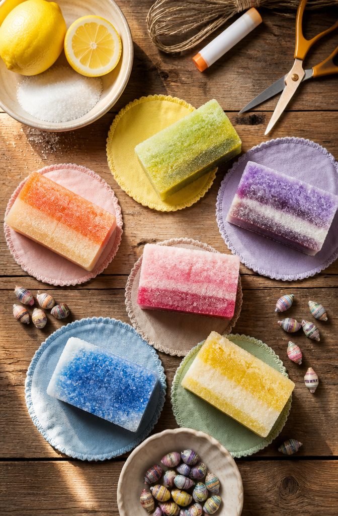 7 Easy DIY Creative Craft Ideas for Adults, Kids and Home 1 Paper beads, no-sew fabric coasters, and cupcake liner flowers on a table.