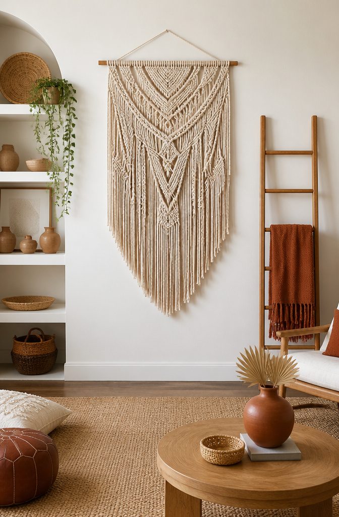 25 DIY Wall Decor Ideas: Easy Projects for Any Room 17 A large piece of typographic wall art in a frame.