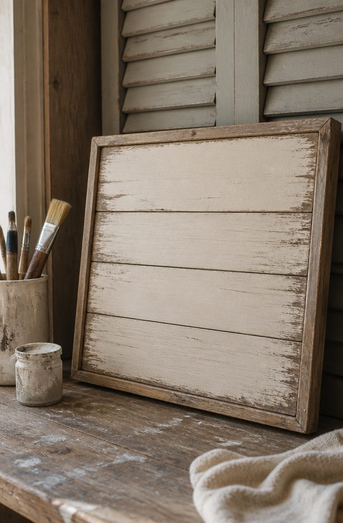25 DIY Wall Decor Ideas: Easy Projects for Any Room 10 A rustic wooden sign with handwritten lettering.