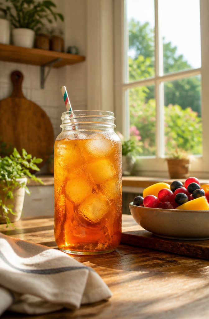 How to Reuse Glass Jars: 10 Practical Ways to Give Them New Life 10 A glass jar used as a water carafe on a table.