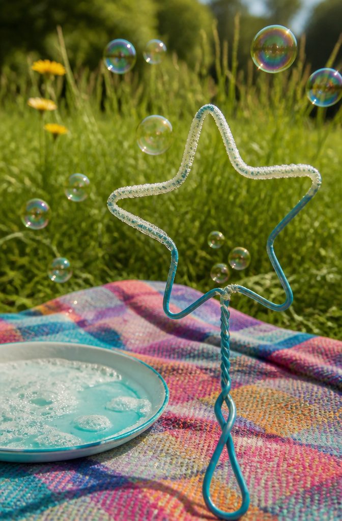 16 Kid Craft Ideas for Creative Time at Home in 2026 16 A heart-shaped bubble wand made from a wire coat hanger.