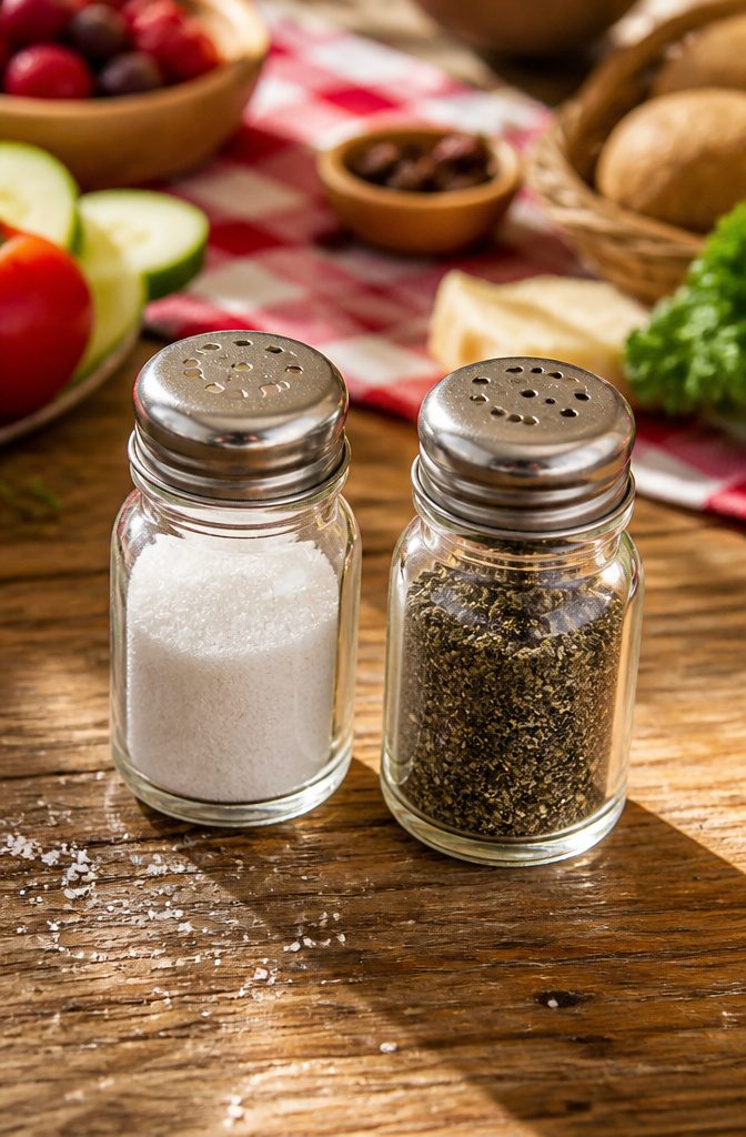 20 Mini Jar Crafts and Ideas for Home, Gifts and Decor 1 Two mini jars with lids punched for salt and pepper shakers.